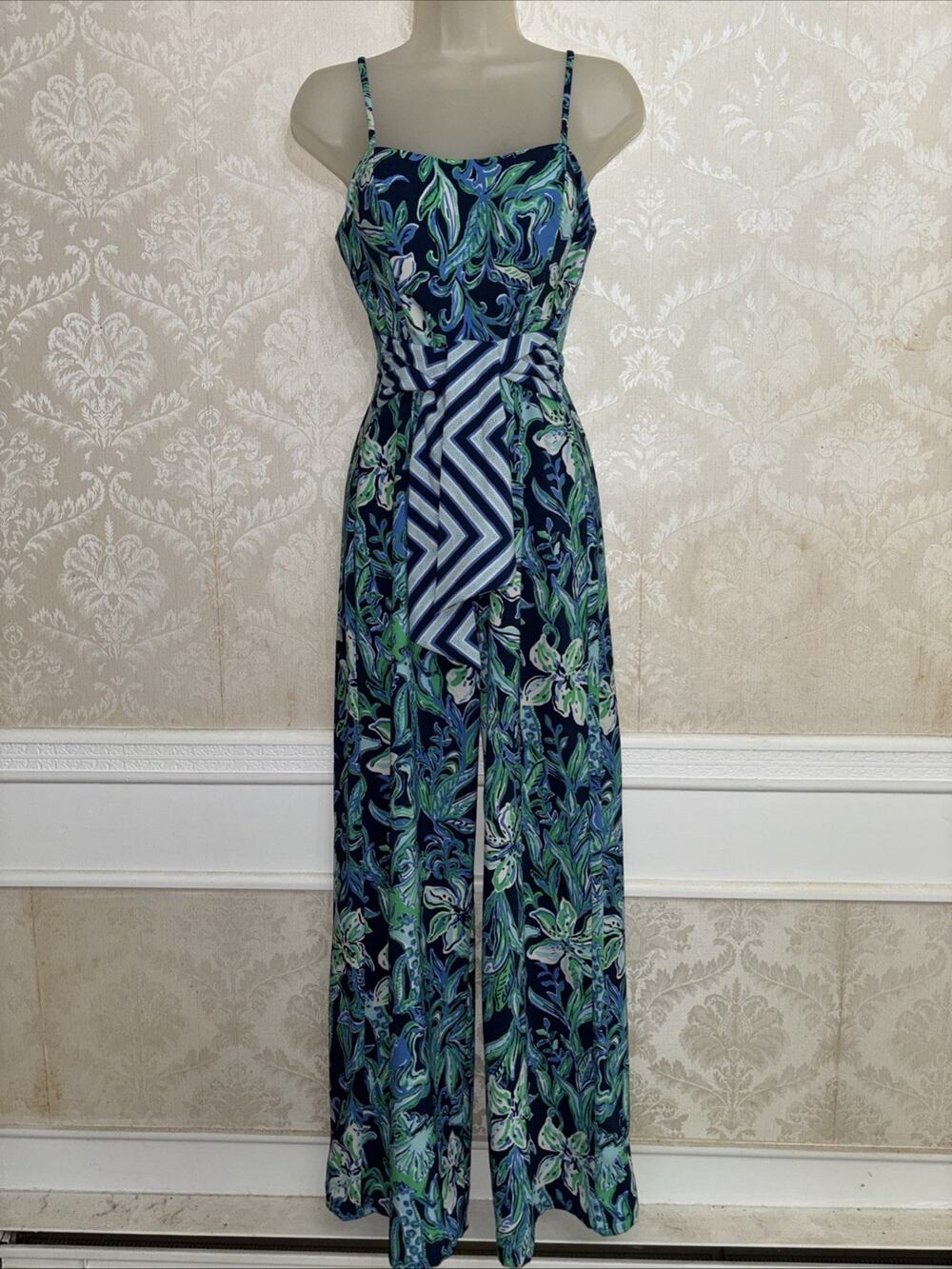 Lilly Pulitzer Sleeveless Wide Leg Jumpsuit Size 0